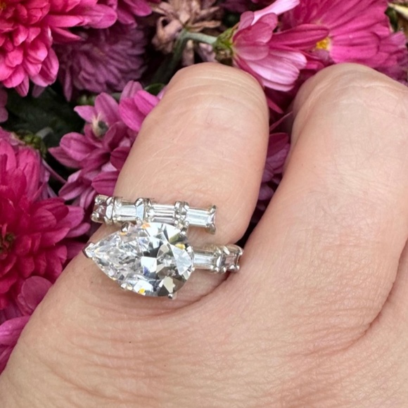 Sterling Silver, CZ, ESPO, Joseph Esposito, Ring Size 5 3/4, 4 Grams - Picture 10 of 10